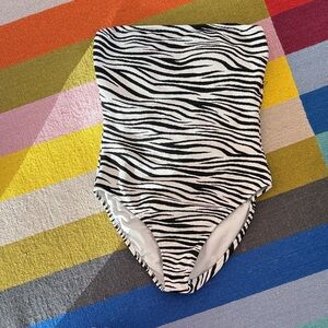 J. Crew Zebra Print Swimsuit